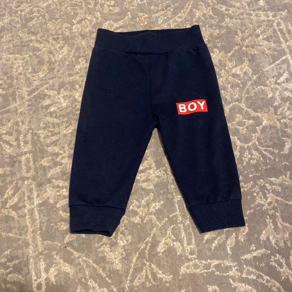 Blue sweat pants